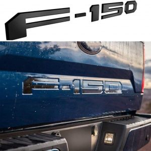 Tailgate Insert Letters for Ford F150 2018 2019 2020 3M Adhesive 3D Raised Tailgate Decal Letters Matte Black